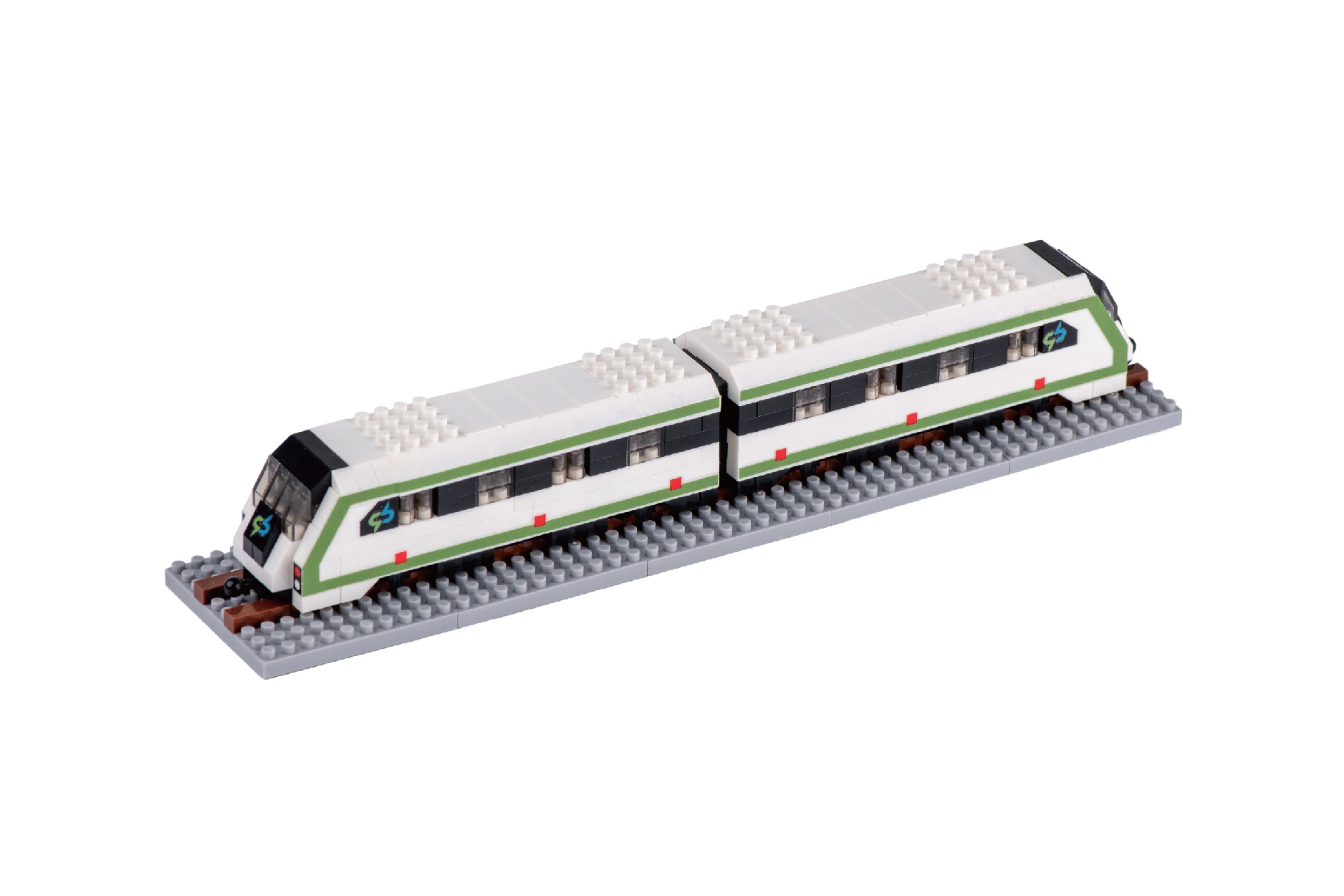 列車造型微型積木(共2張)