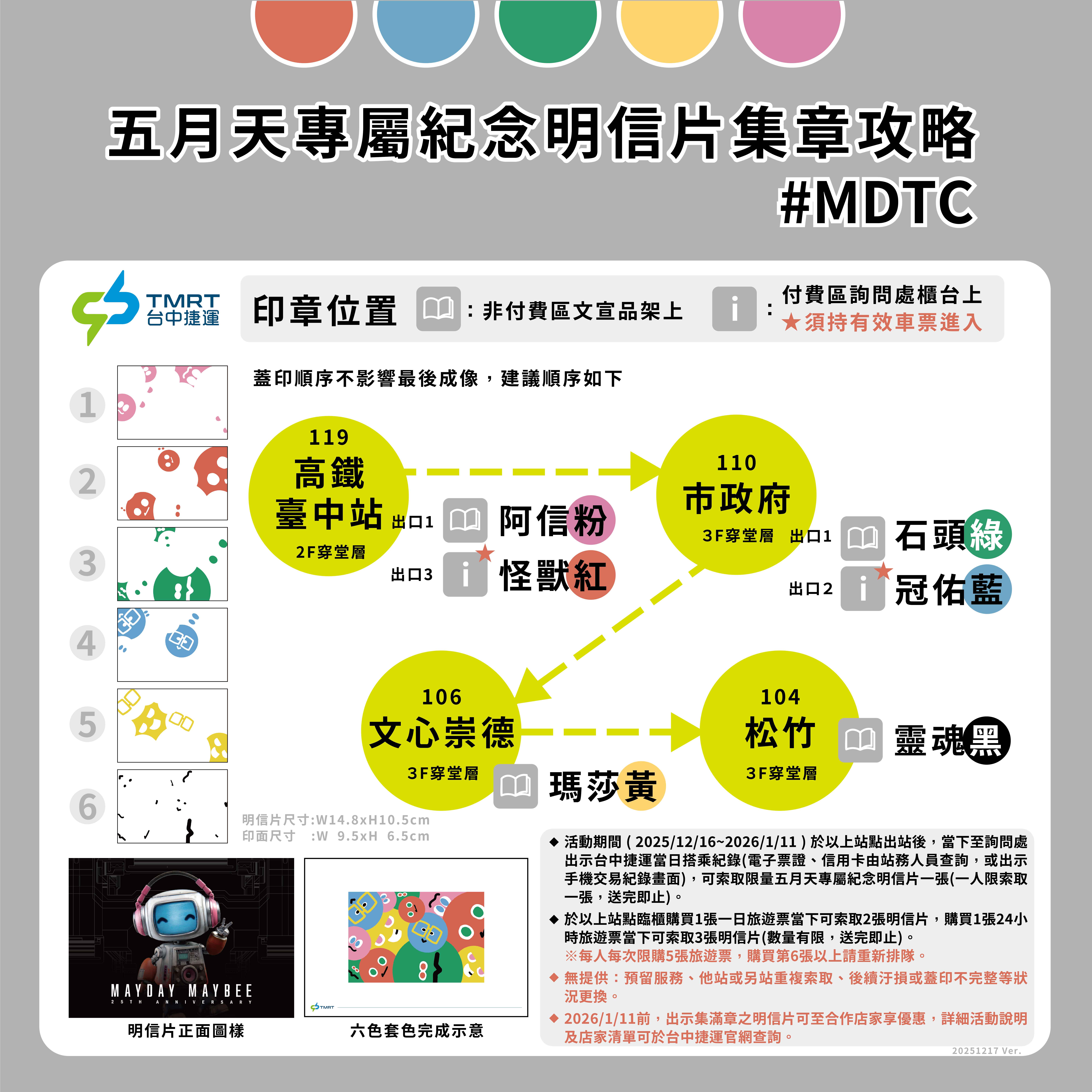 五月天集章活動攻略